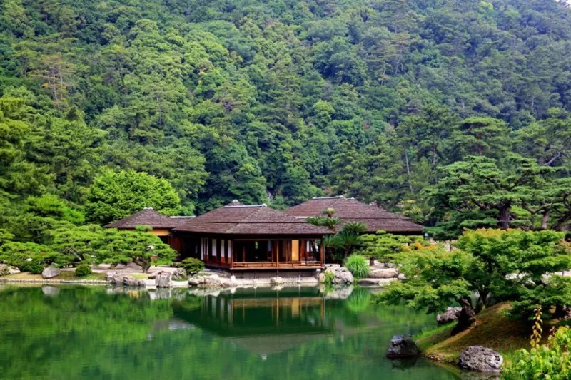 掬月亭(栗林公園)