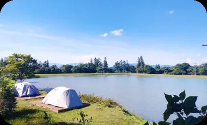 茶臼山高原レイクサイドキャンプ場(旧木のぼりキャンプ村) 1