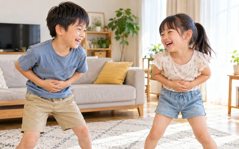 おちたおちたで遊ぶ子ども
