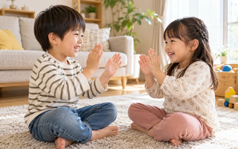 げんこつ山のたぬきさんで遊ぶ子ども