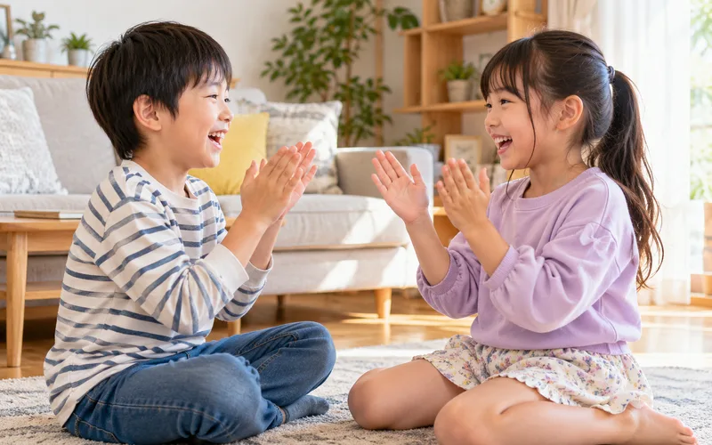 マジカルバナナで遊ぶ子ども